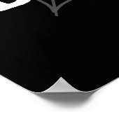 Web Designer Funny Spider Pun Dark BG Poster (Hoek)