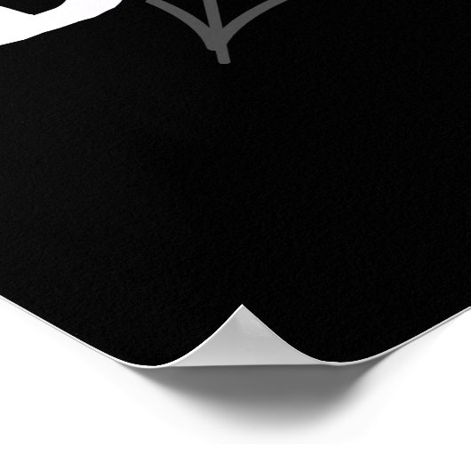 Web Designer Funny Spider Pun Dark BG Poster (Hoek)