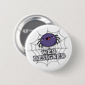 Web Designer Funny Spider Pun Ronde Button 5,7 Cm (Voorkant /achterkant)