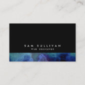 Web Designer Internet Skills Abstract Blue Cloud Visitekaartje (Voorkant)