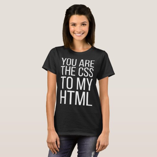 Web Designer Je bent de CSS van mijn HTML T-shirt (Voorkant volledig)
