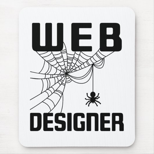 Web Designer Ontwerp Website Ontwikkelaar Spin Muismat (Voorkant)