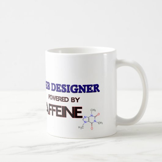 Web Designer Powered by caffeine Koffiemok (Rechts)