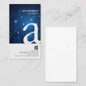 Web Designer Vet Monogram Circuits Visitekaartje (Voorkant / Achterkant)