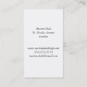 WEB DESIGNER Visitekaartje (Achterkant)