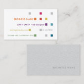 Web Designer Visitekaartje Bright Squares (Voorkant / Achterkant)