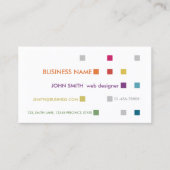 Web Designer Visitekaartje Bright Squares (Voorkant)