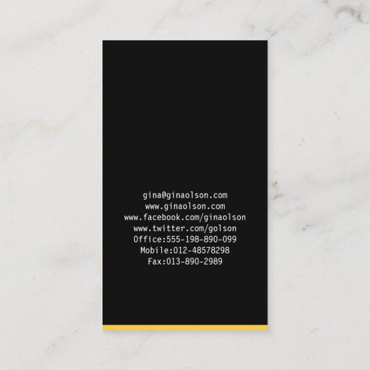 Web Designer Visitekaartje Monogramblok (Achterkant)