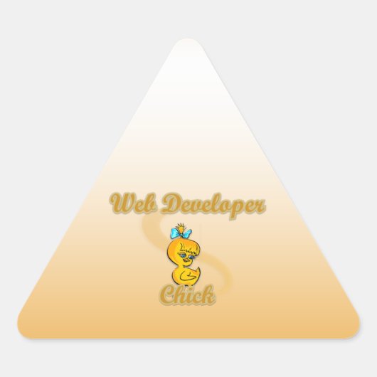 Web Developer Chick Sticker (Voorkant)