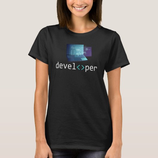 Web Developer Coding Full Stack Programmer Softwar T-shirt (Voorkant)