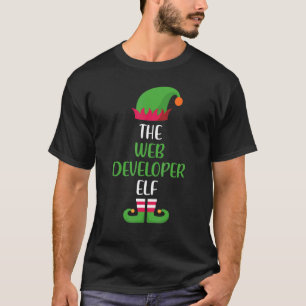 Web Developer Elf Family Matching Group Kerstmis T-shirt