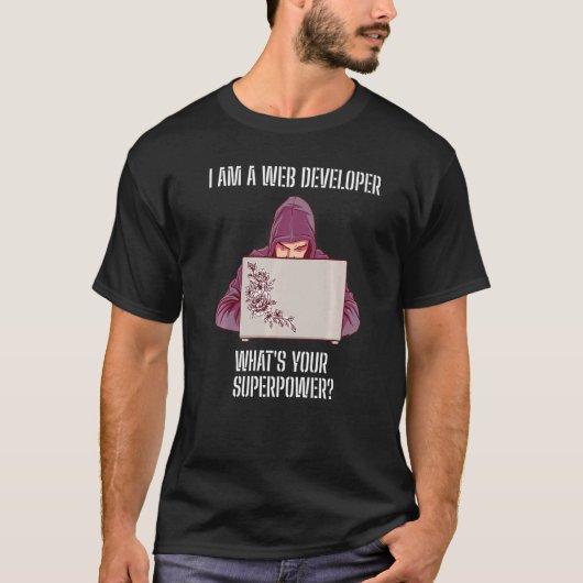 Web Developer Gezegde T-shirt (Voorkant)