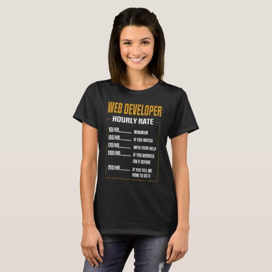 Web Developer Gezegde Web Developer T-shirt (Voorkant volledig)