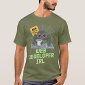 Web Developer IRL – 404 Chill Not Found T-shirt (Voorkant)