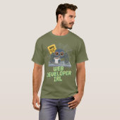 Web Developer IRL – 404 Chill Not Found T-shirt (Voorkant volledig)