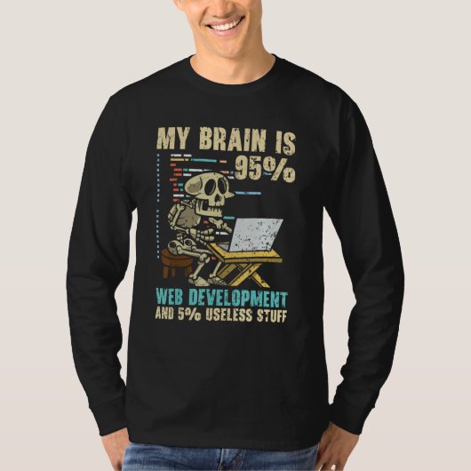 Web Developer IT Guy Computer Website Development  T-shirt (Voorkant)