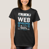 Web Developer IT Guy Computer Website Ontwikkeling T-shirt (Voorkant)