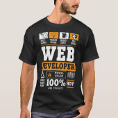 Web Developer IT Guy Computer Website Ontwikkeling T-shirt (Voorkant)