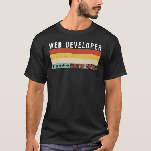 Web Developer Job Title Profession Worker Apprecia T-shirt (Voorkant)