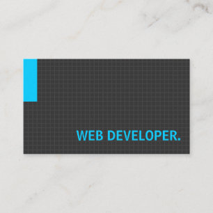 Web Developer - Multiple Purpose Blue Visitekaartje
