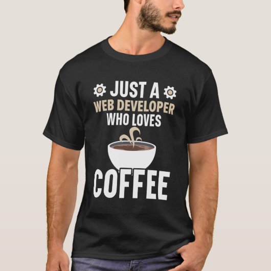 Web Developer Programmer Code Website Ontwikkelen  T-shirt (Voorkant)
