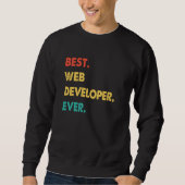 Web Developer Retro Best Web Developer Ever Trui (Voorkant)