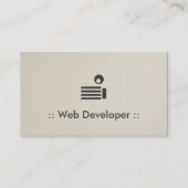 Web Developer Simple Elegant Professional Visitekaartje (Voorkant)