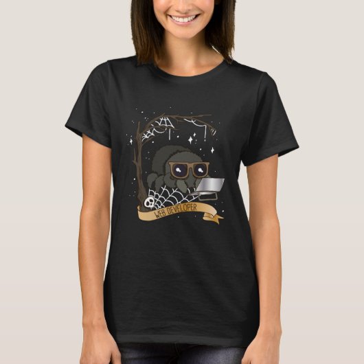 Web Developer Spin Front End Ontwikkelaar Web Desi T-shirt (Voorkant)