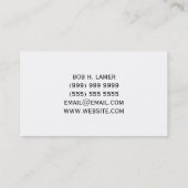 Web developer visitekaartje (Achterkant)