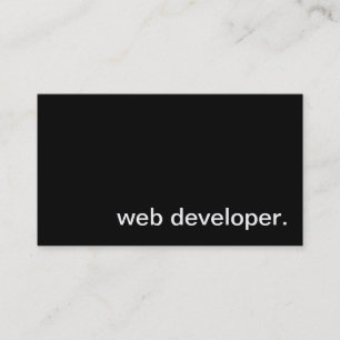 Web Developer Visitekaartje