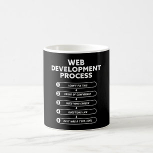 Web Development Process Codering Geek Gift Koffiemok