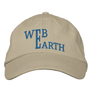 Web Earth Geborduurde Pet