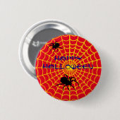 Web- en spinnenpin-knop ronde button 5,7 cm (Voorkant /achterkant)