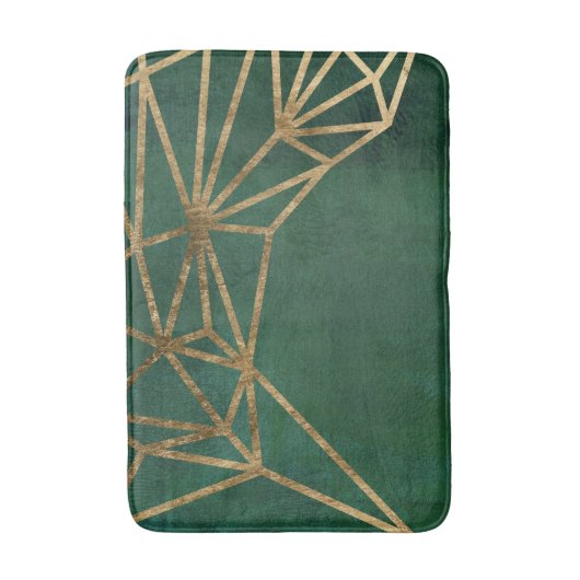 Web Gold en Green Oerwoud Badmat (Voorkant Verticaal)