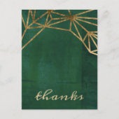 Web Gold en Green Oerwoud Briefkaart (Voorkant)