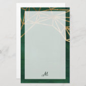 Web Gold en Green Oerwoud Briefpapier (Voorkant / Achterkant)