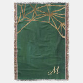 Web Gold en Green Oerwoud Deken (Voorkant Verticaal)