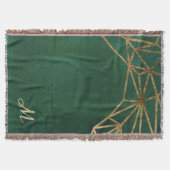 Web Gold en Green Oerwoud Deken (Voorkant)