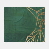 Web Gold en Green Oerwoud Fleece Deken (Voorkant (Horizontaal))