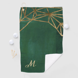 Web Gold en Green Oerwoud Golfhanddoek