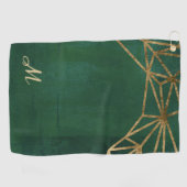 Web Gold en Green Oerwoud Golfhanddoek (Horizontaal)
