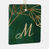 Web Gold en Green Oerwoud Keramisch Ornament (Rechts)