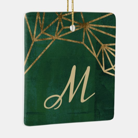 Web Gold en Green Oerwoud Keramisch Ornament (Rechts)