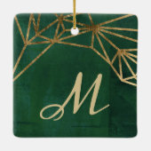 Web Gold en Green Oerwoud Keramisch Ornament (Achterkant)