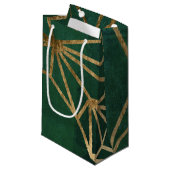 Web Gold en Green Oerwoud Klein Cadeauzakje (Voorkant Gekanteld)