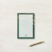 Web Gold en Green Oerwoud Post-it® Notes (Op bureau)