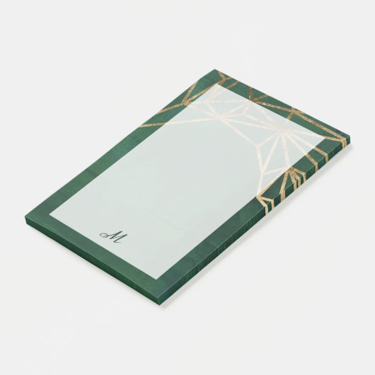 Web Gold en Green Oerwoud Post-it® Notes (Schuin)