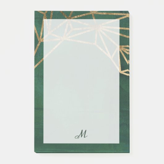 Web Gold en Green Oerwoud Post-it® Notes (Voorkant)