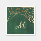 Web Gold en Green Oerwoud Servet (Voorkant)