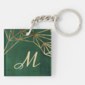 Web Gold en Green Oerwoud Sleutelhanger (Achterkant)